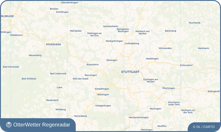 Wetter-Widget-Vorschau mit Vorhersagedaten für Gerlingen