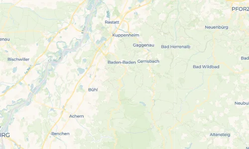 Regenradar Geroldsau: aktuelle Niederschläge in Geroldsau und Umgebung, Stand 29. Oktober 2026 um 5:45 Uhr
