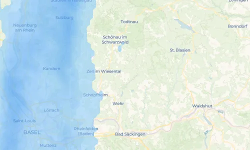 Regenradar Vorschaubild - Aktuelle Niederschläge in Gersbach und Umgebung