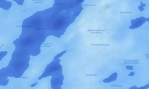 Regenradar Vorschaubild - Aktuelle Niederschläge in Gerstetten und Umgebung