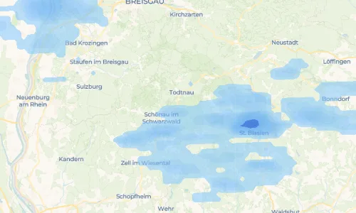Regenradar Vorschaubild - Aktuelle Niederschläge in Geschwend und Umgebung