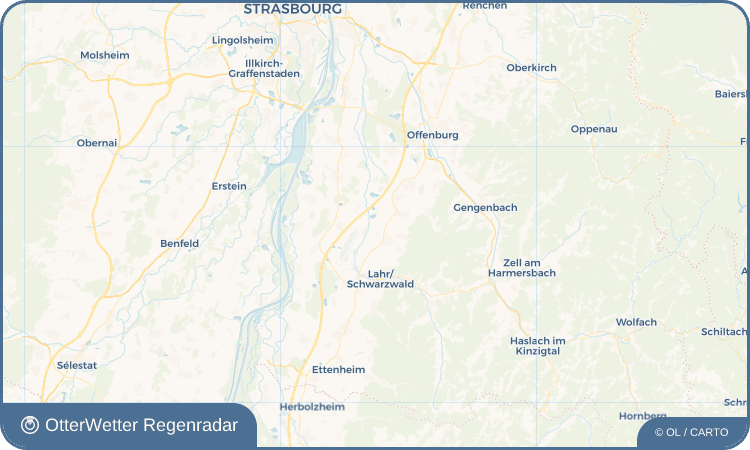 OtterWetter Regenradar-Widget Gewerbegebiet Friesenheim