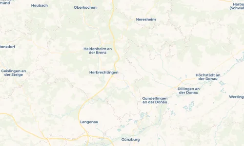 Regenradar Vorschaubild - Aktuelle Niederschläge in Giengen an der Brenz und Umgebung