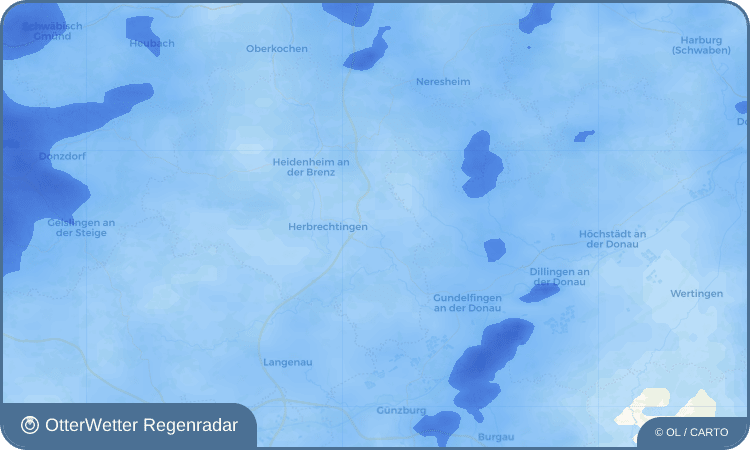 OtterWetter Regenradar-Widget Giengen an der Brenz