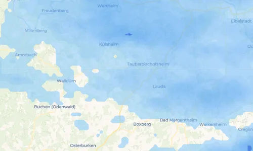 Regenradar Vorschaubild - Aktuelle Niederschläge in Gissigheim und Umgebung