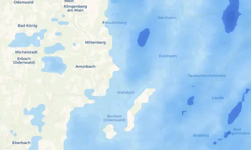 Regenradar Vorschaubild - Aktuelle Niederschläge in Glashofen und Umgebung