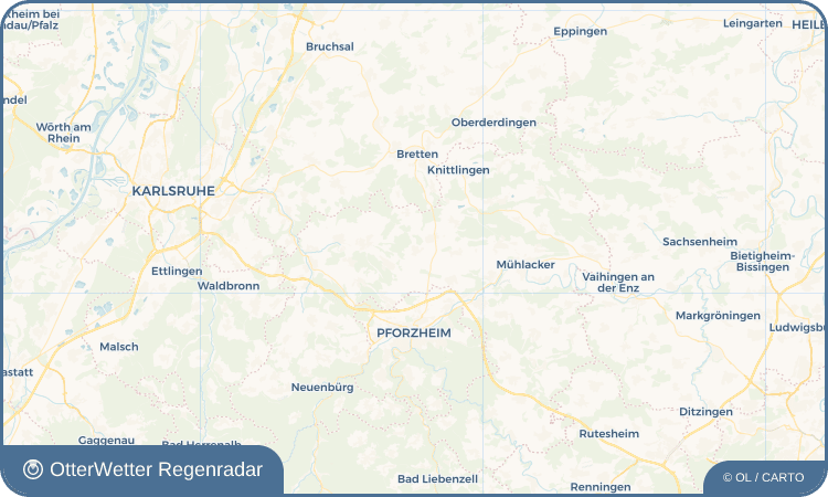 OtterWetter Regenradar-Widget Göbrichen