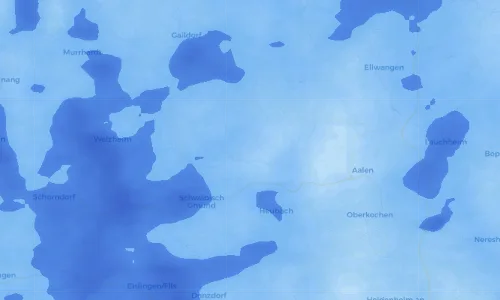 Regenradar Vorschaubild - Aktuelle Niederschläge in Göggingen und Umgebung