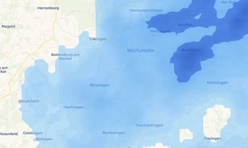Regenradar Vorschaubild - Aktuelle Niederschläge in Gönningen und Umgebung