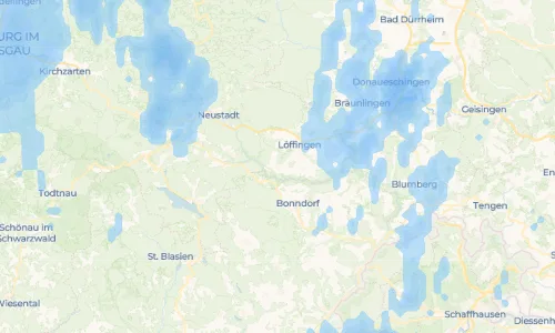Regenradar Vorschaubild - Aktuelle Niederschläge in Göschweiler und Umgebung