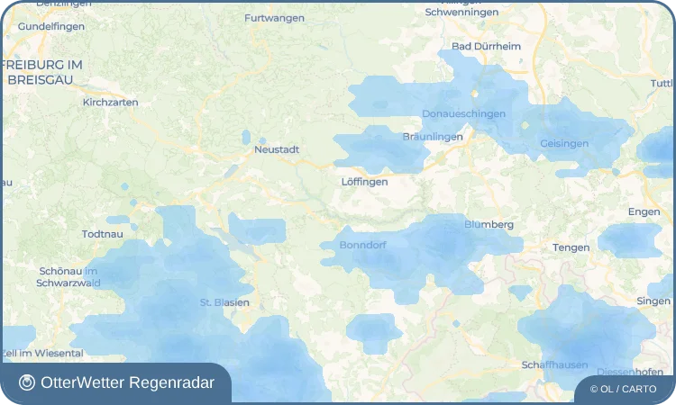 Widget-Vorschau für Göschweiler Wetter-Widget-Vorschau mit Vorhersagedaten für Göschweiler