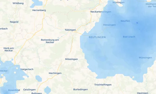 Regenradar Vorschaubild - Aktuelle Niederschläge in Gomaringen und Umgebung