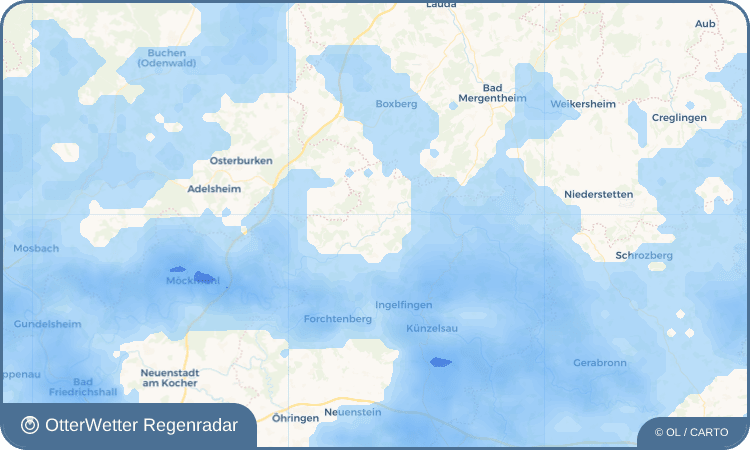 OtterWetter Regenradar-Widget Gommersdorf