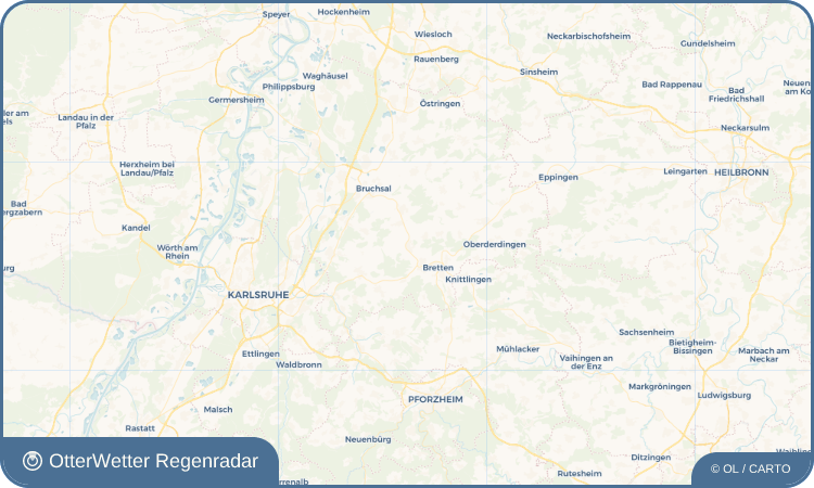 OtterWetter Regenradar-Widget Gondelsheim