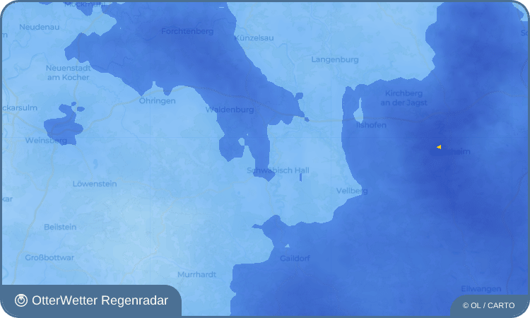 OtterWetter Regenradar-Widget Gottwollshausen