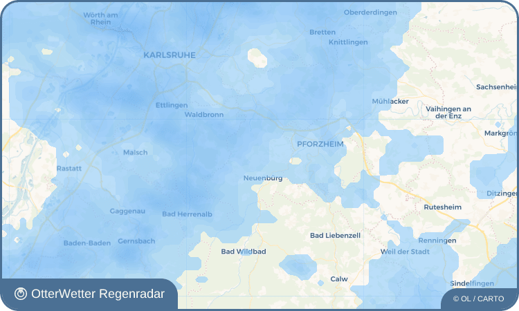 OtterWetter Regenradar-Widget Gräfenhausen