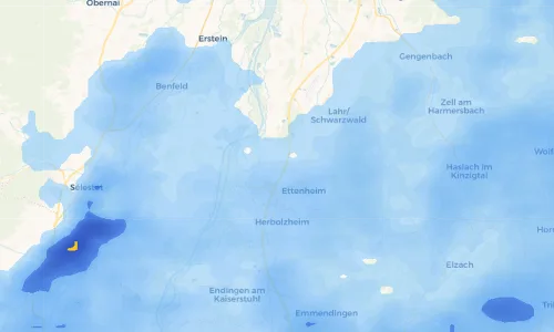 Regenradar Vorschaubild - Aktuelle Niederschläge in Grafenhausen und Umgebung