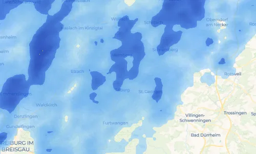 Regenradar-Vorschau: aktuelle Niederschläge in Gremmelsbach und Umgebung