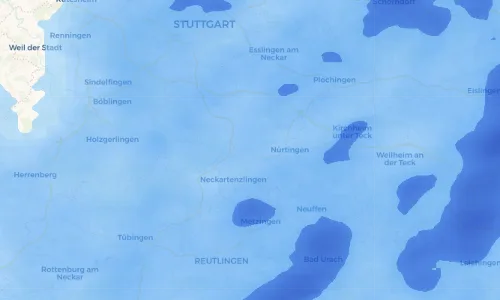 Regenradar Vorschaubild - Aktuelle Niederschläge in Grötzingen und Umgebung