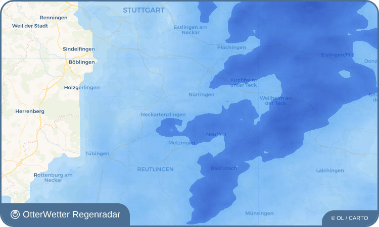 Widget-Vorschau für Großbettlingen Wetter-Widget-Vorschau mit Vorhersagedaten für Großbettlingen