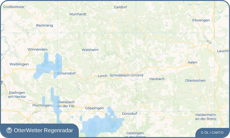 Wetter-Widget-Vorschau mit Vorhersagedaten für Großdeinbach