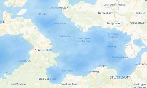 Regenradar Vorschaubild - Aktuelle Niederschläge in Großglattbach und Umgebung