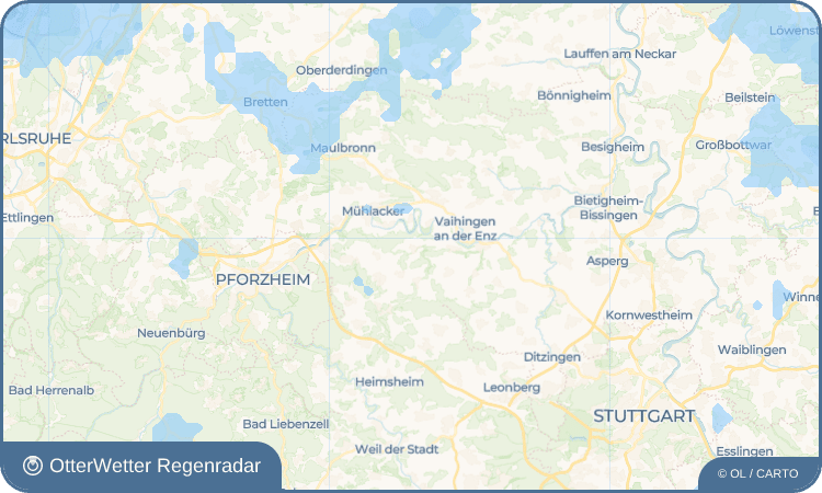 OtterWetter Regenradar-Widget Großglattbach