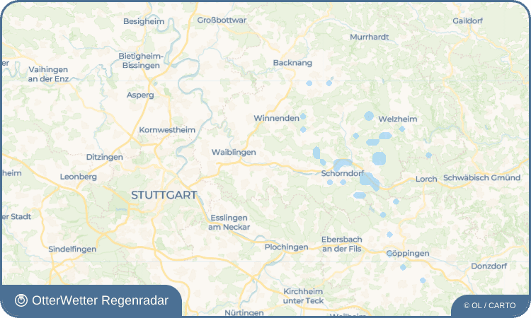 OtterWetter Regenradar-Widget Großheppach