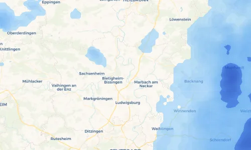 Regenradar Vorschaubild - Aktuelle Niederschläge in Großingersheim und Umgebung