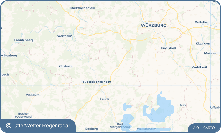 Widget-Vorschau für Großrinderfeld Wetter-Widget-Vorschau mit Vorhersagedaten für Großrinderfeld