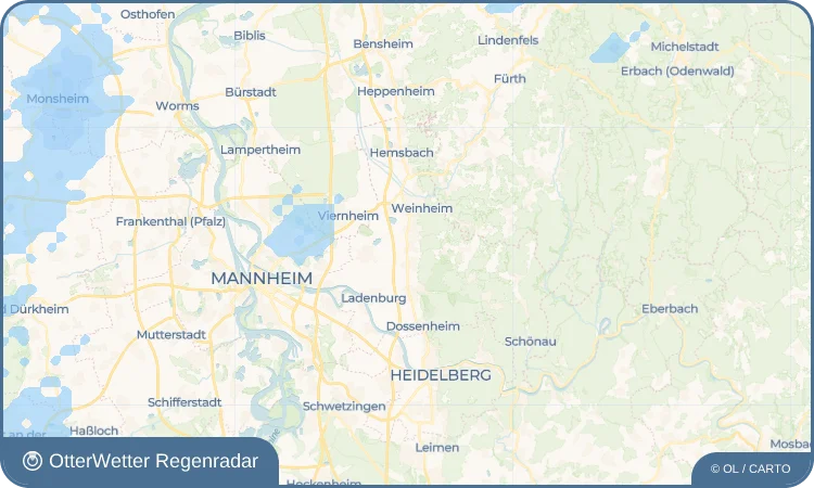 Widget-Vorschau für Großsachsen Wetter-Widget-Vorschau mit Vorhersagedaten für Großsachsen
