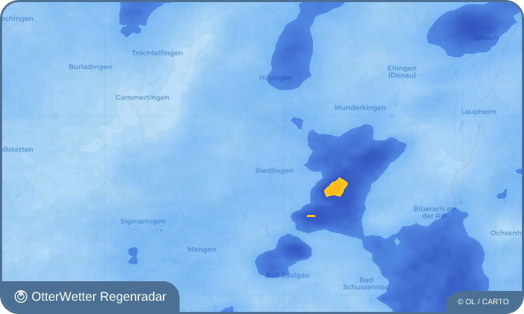 OtterWetter Regenradar-Widget Grüningen