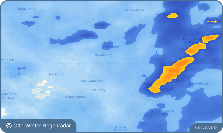 Widget-Vorschau für Grünkraut Wetter-Widget-Vorschau mit Vorhersagedaten für Grünkraut