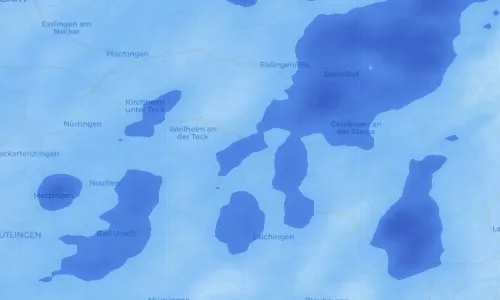 Regenradar Vorschaubild - Aktuelle Niederschläge in Gruibingen und Umgebung