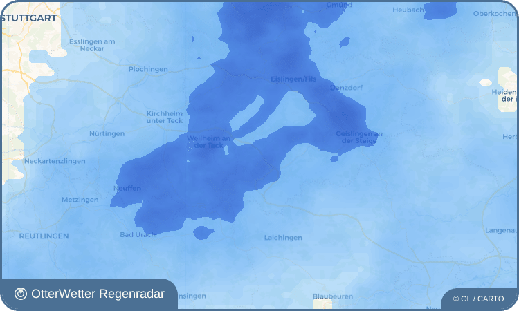 OtterWetter Regenradar-Widget Gruibingen