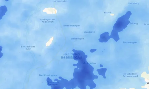 Regenradar Vorschaubild - Aktuelle Niederschläge in Gundelfingen und Umgebung