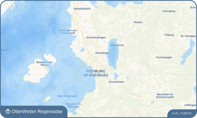OtterWetter Regenradar-Widget Gundelfingen