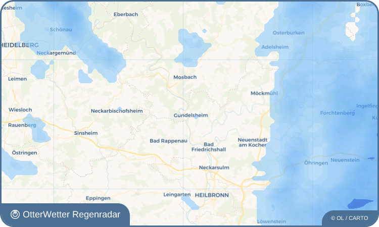 OtterWetter Regenradar-Widget Gundelsheim