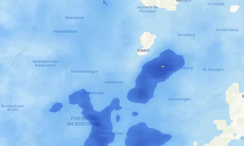 Regenradar Vorschaubild - Aktuelle Niederschläge in Gutach im Breisgau und Umgebung