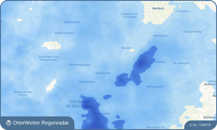 OtterWetter Regenradar-Widget Gutach im Breisgau