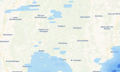 Regenradar Vorschaubild - Aktuelle Niederschläge in Gutach (Schwarzwaldbahn) und Umgebung