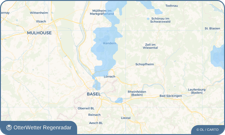 OtterWetter Regenradar-Widget Haagen