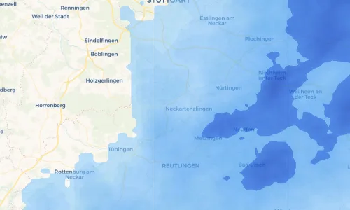 Regenradar Vorschaubild - Aktuelle Niederschläge in Häslach und Umgebung