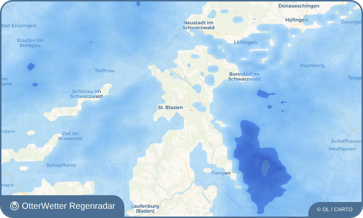 OtterWetter Regenradar-Widget Häusern