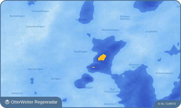OtterWetter Regenradar-Widget Hailtingen