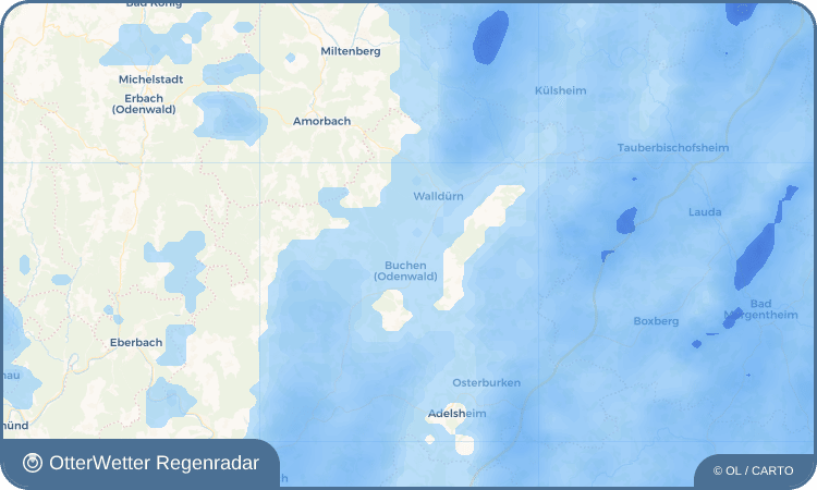 OtterWetter Regenradar-Widget Hainstadt