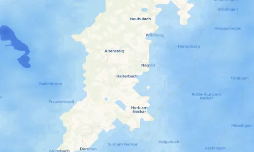 Regenradar Vorschaubild - Aktuelle Niederschläge in Haiterbach und Umgebung