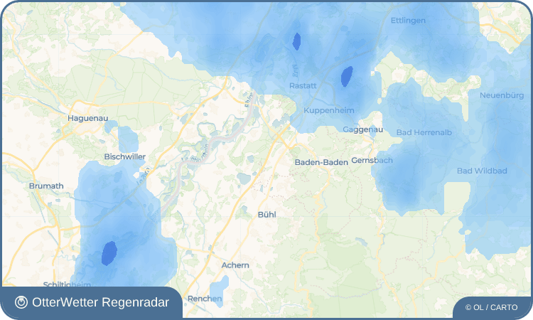 OtterWetter Regenradar-Widget Halberstung