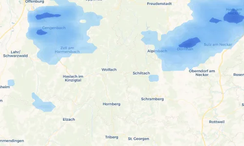 Regenradar Vorschaubild - Aktuelle Niederschläge in Halbmeil und Umgebung