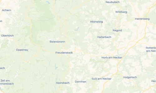 Regenradar Vorschaubild - Aktuelle Niederschläge in Hallwangen und Umgebung